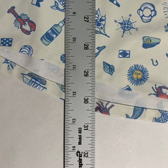 Smith and Quinn XL New England Polo Shirt Lighthouse Lobster Mermaid Whale - Picture 7 of 8